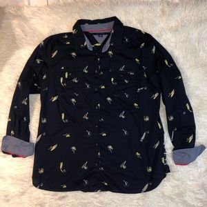 Tommy Hilfiger Navy Fish and Lure Blouse